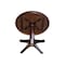 International Concepts Round 36 in Round Top Pedestal Table, 28.9 inH, Rich Mocha, 36 in W, 36 in L, 29.9 in H, Wood K15-36RT-27B - alternate 4